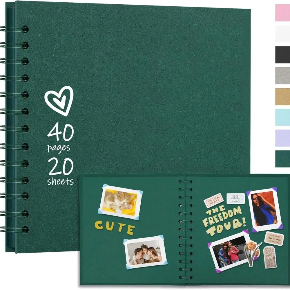 Collect Book Kraft Paper Scrapbook Graffiti Creative Photo Album Multifunction Simple Card Book Wedding Photo