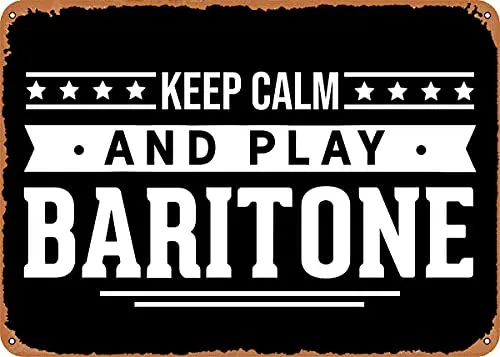 

Play Baritone Vintage Look Metal Sign Patent Art Prints Retro Gift 8x12 Inch