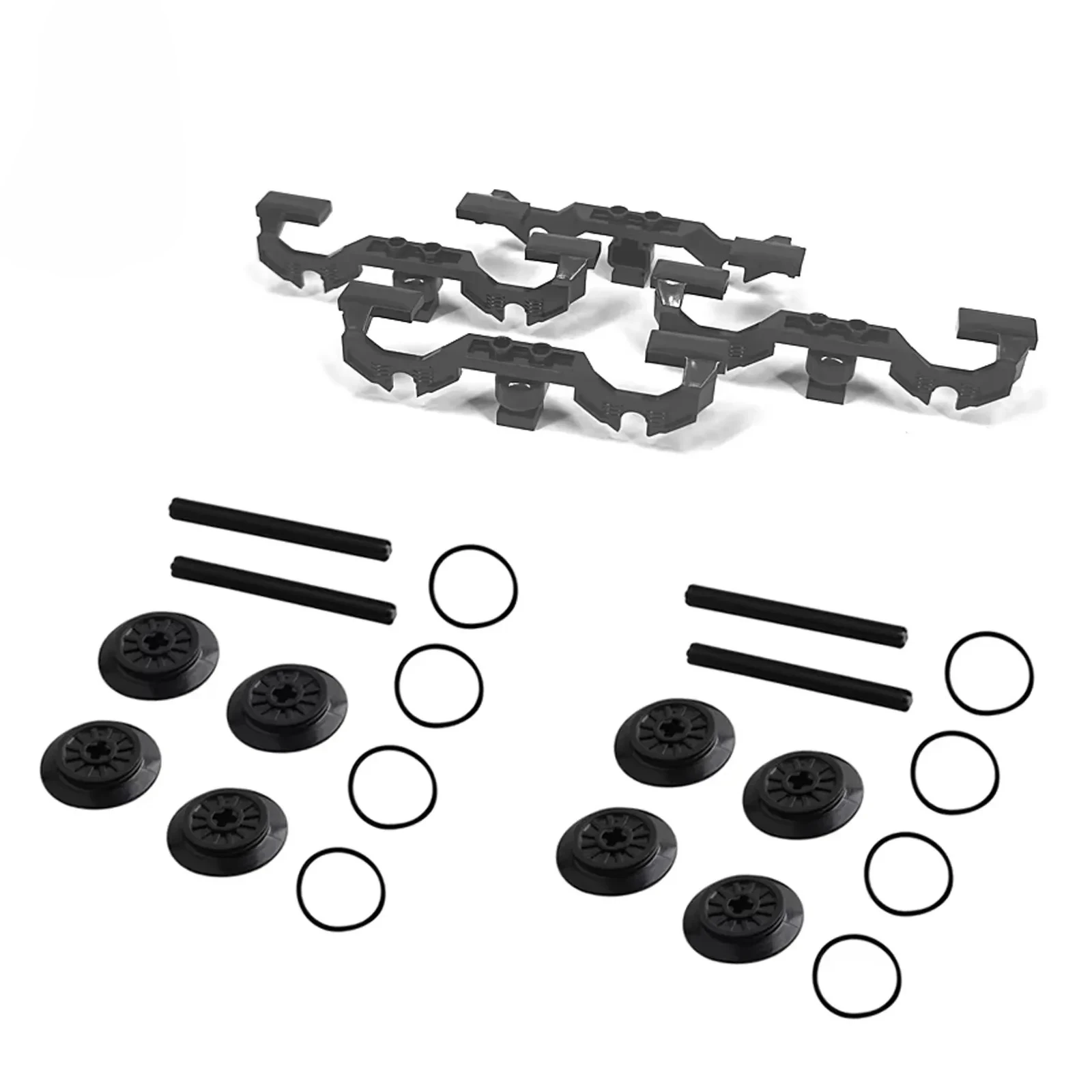 MOC Train Wheel Frames +Wheels+ Axle Set 2871 57999 3706 High-Tech Building Blocks Train Motor Modified for 10254 City Train