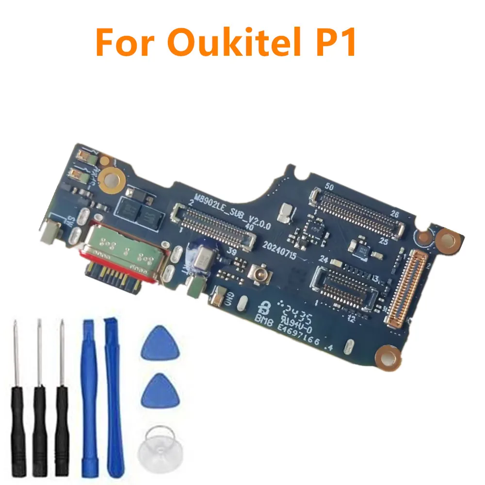 For Oukitel P1 Cell Phone New Original USB Board Charger PCB Dock Plug For Oukitel P1 Pro Repair Accessories Replacement