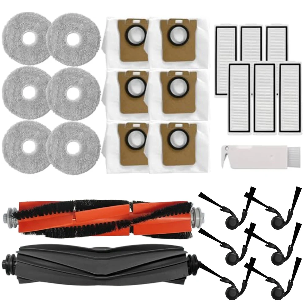 For Xiaomi Robot Vacuum 5 Pro Robot Vacuum Kit Daily Floor Cleaning Efficient Mopping Solution Mop Pad Cleaning Brush