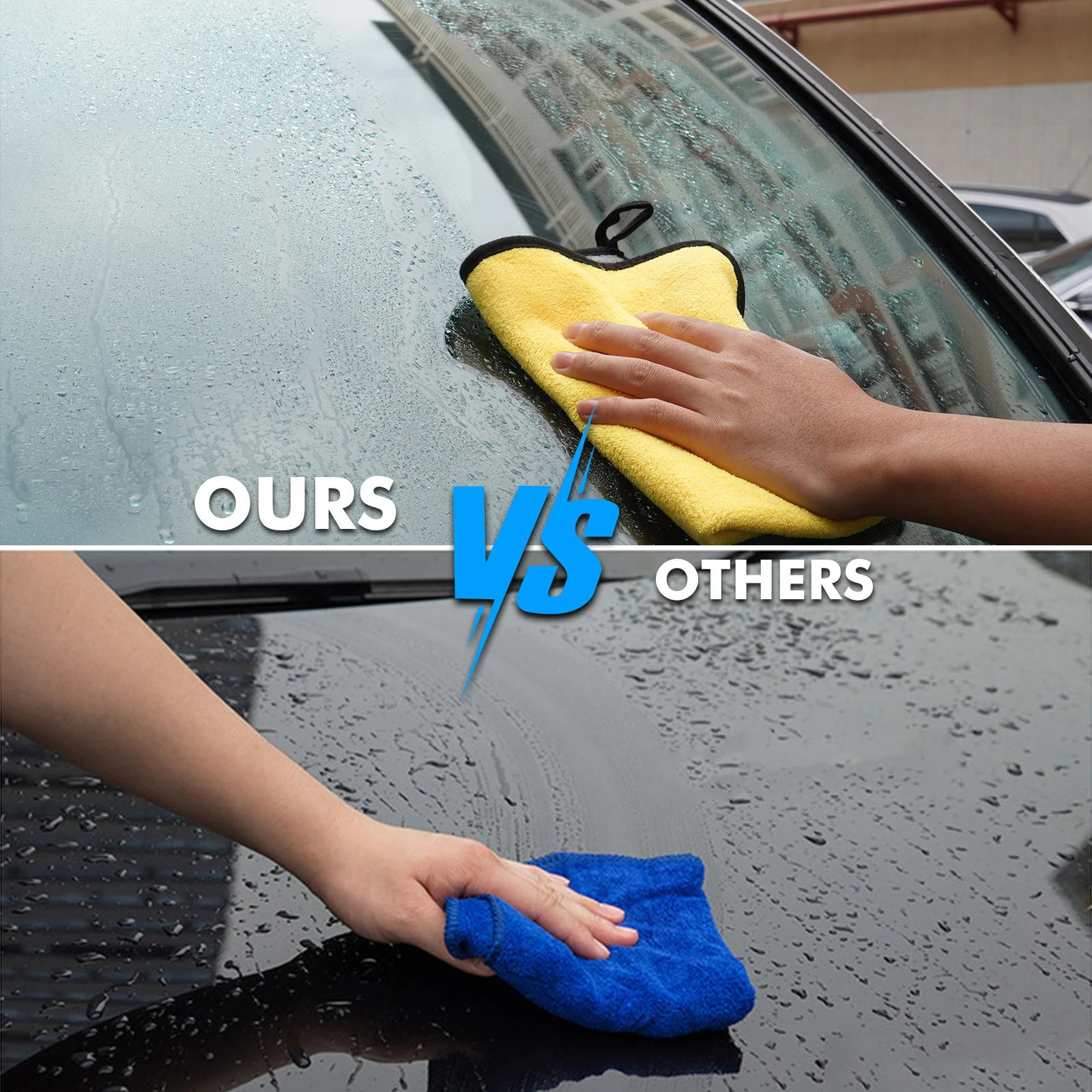 3PCS Car Household Window Glass Quick Dry Car Wash Drying Cloth Car Wash Towels Multi-purpose wipes