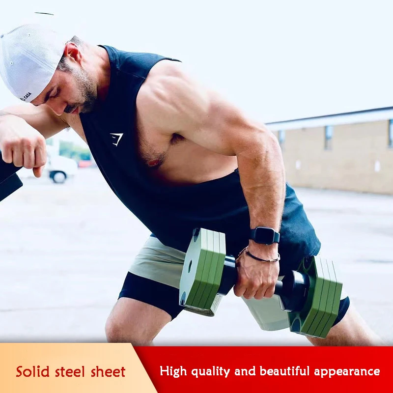 Quick Adjustable Dumbbell  for Men and Women, Increased Fitness Dumbbells, Decagonal Adjustable Dumbbells