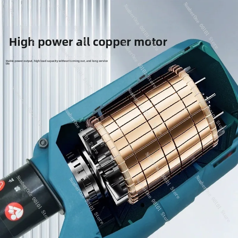 Portable Rechargeable Electric Hydraulic Crimping Tool Lithium Battery Cable Lug Crimper 2 in 1 Copper Wire Terminal Press