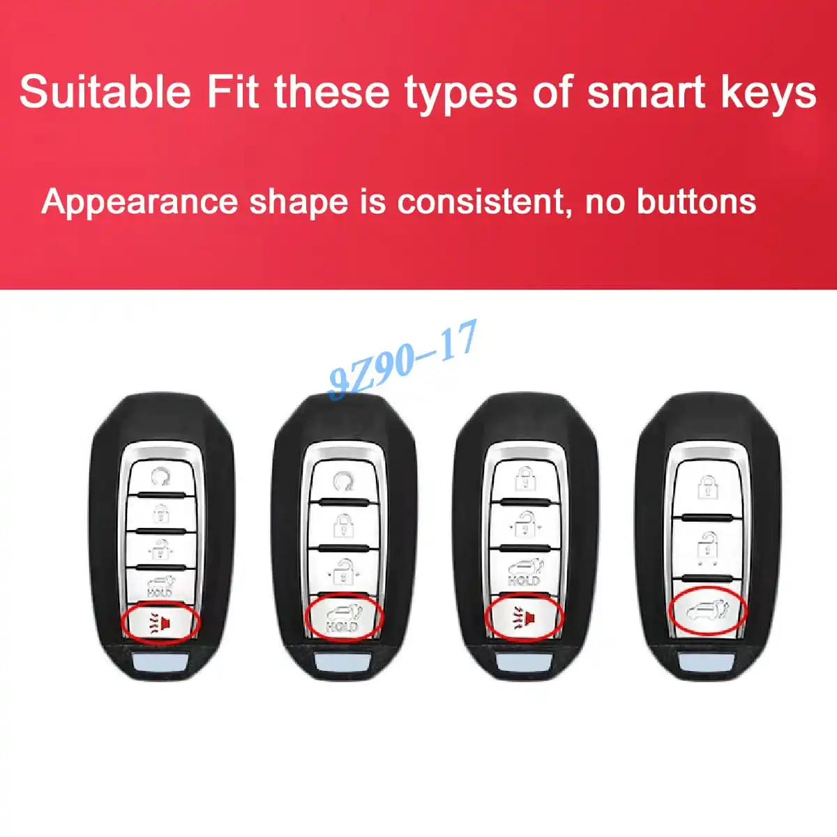 ABS Carbon Fiber Car Smart Key Cover Case Keychain For Infiniti Q50 Q60 QX50 QX55 QX60 Accessories 2019-2025 2024 2023 2022 view 2