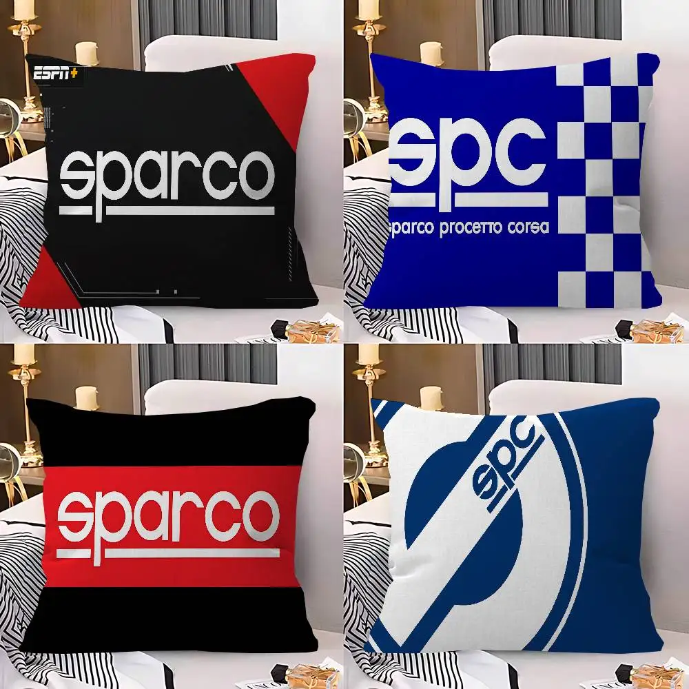 Funda de almohada personalizada con logotipo de S-Sparcos, decoración para fiesta infantil, funda de almohada para dormitorio infantil, regalo de cumpleaños para niños