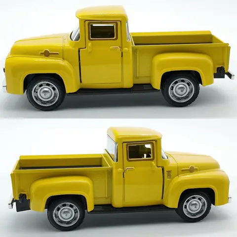1:32 Klassisk Pickup Truck Simuleringsbil Modell Alloy Dragback Gjuten Fordon För Pojkar Barn Juldekoration Leksak 10 best sales 1 styckgjuten lastbil i skala 32 - №1