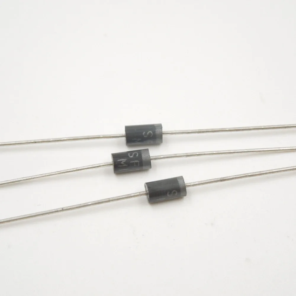 

50pcs SF28 Ultra Fast Recovery Diode 2A 1000V DO-15, 25ns Trr High Power Rectifier for Solar Inverter/Industrial SMPS/Welding Ma