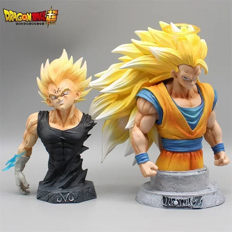 16.5cm Anime Dragon Ball Gk Majin Vegeta Half Bust Super Saiyan Anime Figurka Model Dekoracja Pokoju Kolekcja Prezent Dla Dzieci Zabawka