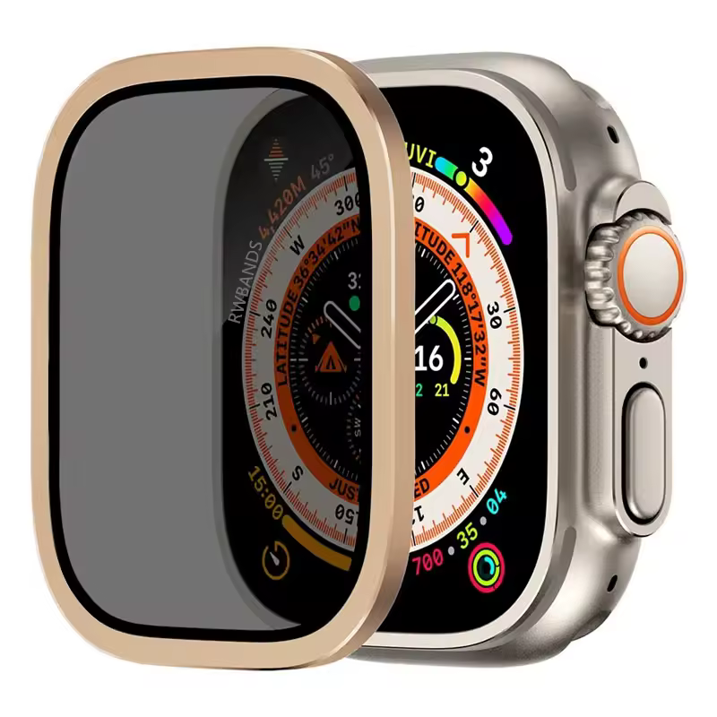 Aluminium Alloy Case+Tempered Glass for Apple Watch Ultra 2 49mm Anti-Scratch Screen Protector for iWatch Ultra 49mm Cover Film - Image 11