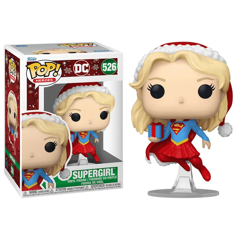 Seria świąteczna DC figurki zabawki modele Supergirl rysunek Model DC komiksy śliczna statua lalka prezenty świąteczne dla dzieci Collectibl