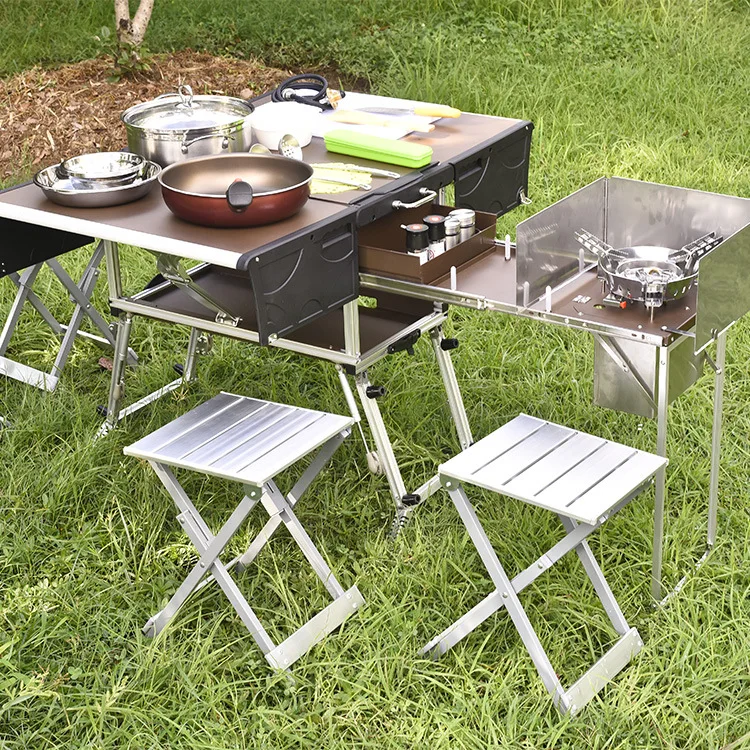 

High-Power Folding Multi-Function Camping Kitchen For Excursions & Hot Kitchen Appliances