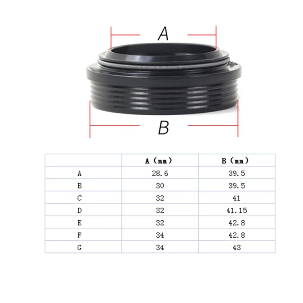 2pcs Bike Bicycle Fork Dusty Seal 28.6/30/32/34mm Dust Wiper Oil Seal Setting Bike Bicycle Fork Dusty Seal