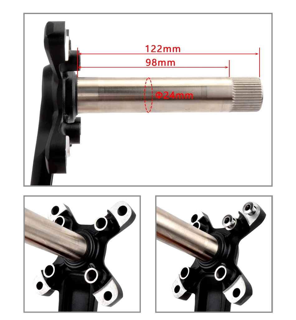 MTB XT Bicycle Crankset 104BCD Mountain Bike Crank 170mm 175mm Hollowtech Integrated Cranks 32-38T Wide Narrow Chainring