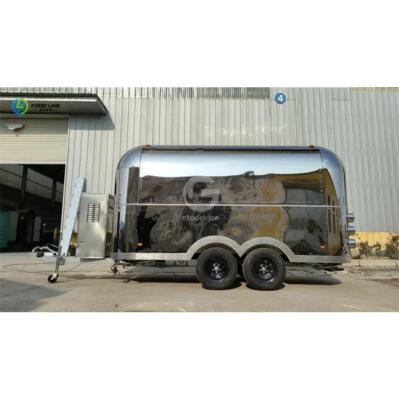Food Truck Fully Equipped Concession Trailer Custom Snack Van Mobile Kitchen Pizza Oven Cart Street Food Catering Solutions