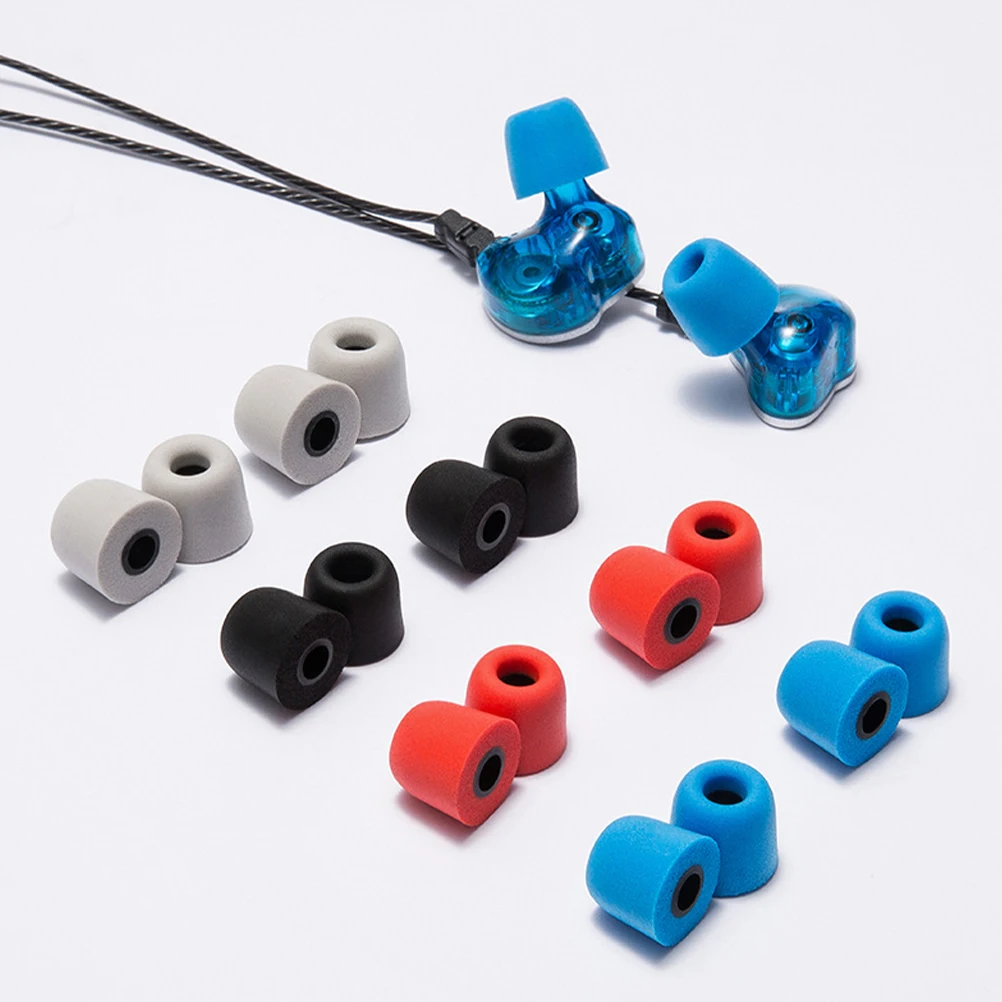 

4pcs Earplug Head Pads Earphone Sponge Covers Comfortable Soft Ear Tips Long Lasting Headphone Ear Cap Replacement Slow