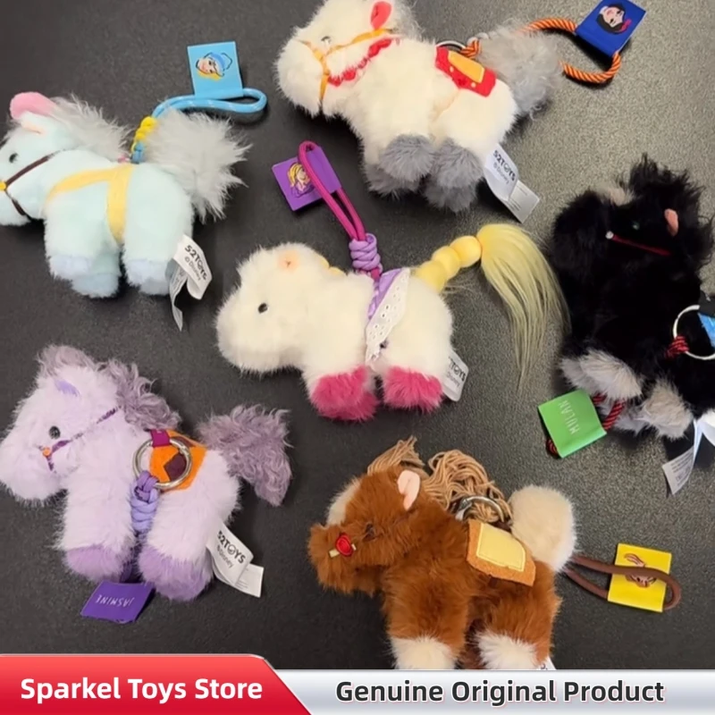 

Genuine Disney Princess Pony Pals Series Blind Box Cute Bag Pendant Figure Doll Toys Birthday Gift For Girls Horse Year Pendant