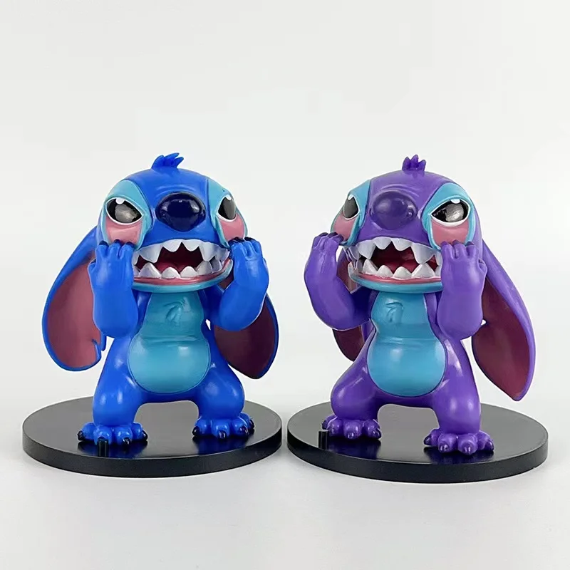 

Disney Anime Hot toys Lilo & Stitch Doll cake desktop Decoration Action Figure Collectible Handmade Model Toy Figures gifts