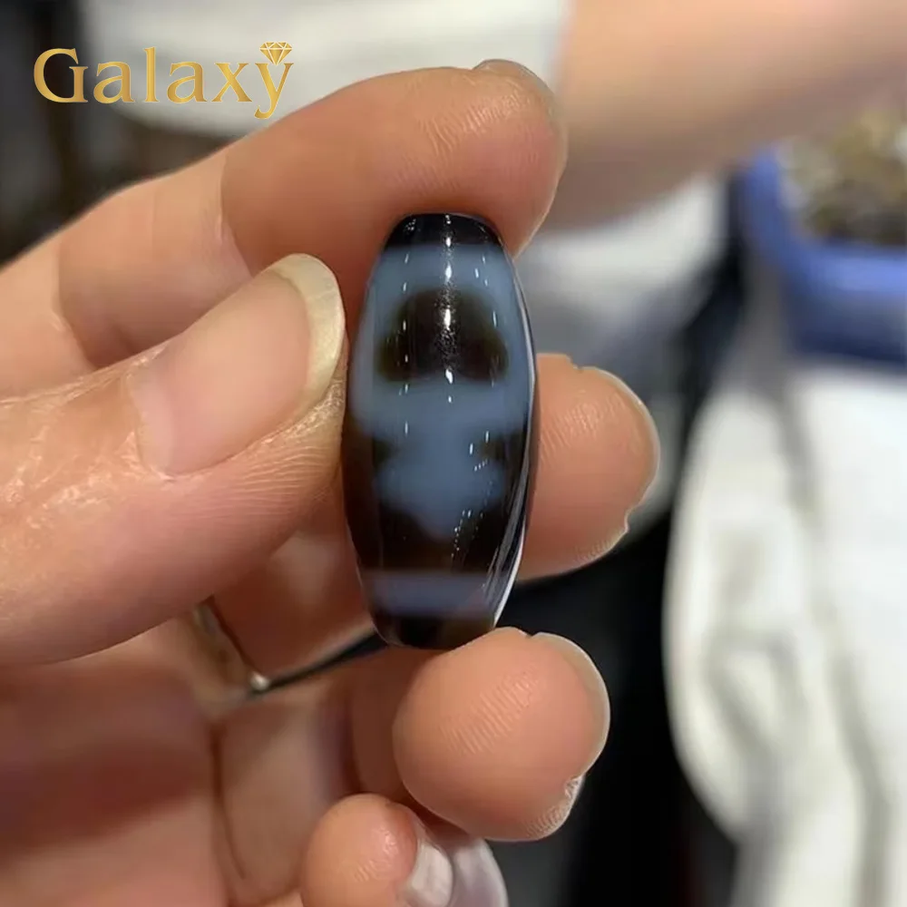 1Pcs Natural Tibetan Agates Dzi Beads Ruyi/Heaven And Earth/Nectar/Two Eyes/Peach Blossom 12x25mm Agate Beads DIY Jewelry Making