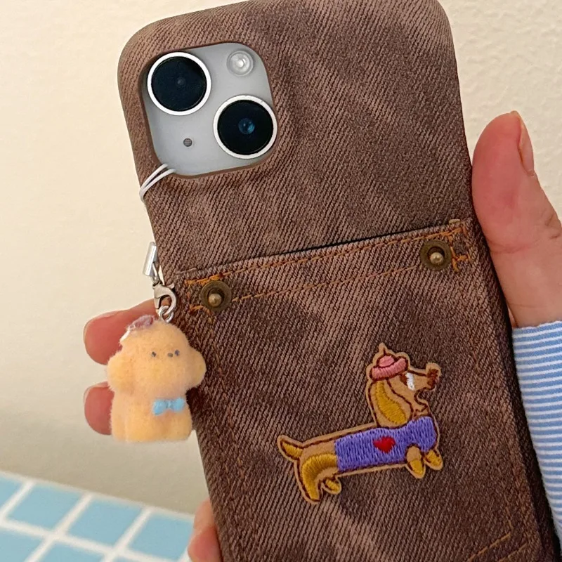 2 Stücke Kawaii Kleine Plüschtier Anhänger Telefon Rucksack Auto Schlüsselanhänger Charms Niedlichen Welpen Hängen Beflockten Harz Hund Welpen Schlüsselanhänger