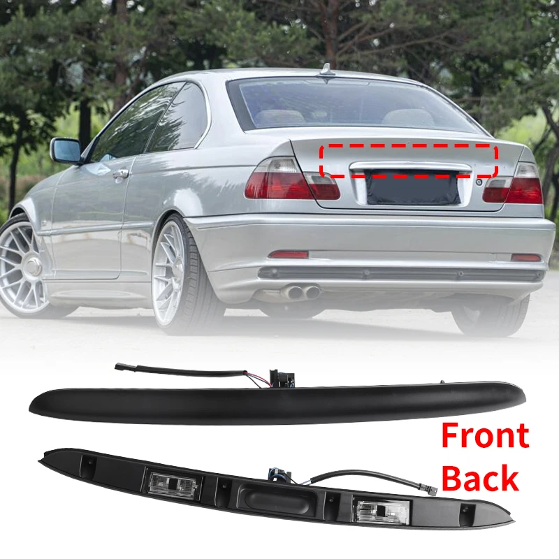 Uchwyt klapy bagażnika do BMW E46 serii 3 320i 323i 325i 328i 330d 316i 1998-2005 z oświetleniem tablicy rejestracyjnej 51137171699 51137170966