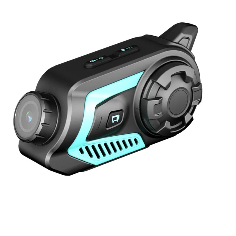S40 IP66 2k motorcycle helmet Bluetooth walkie-talkie h video recorder, suitable for 6 riders walkie-talkie