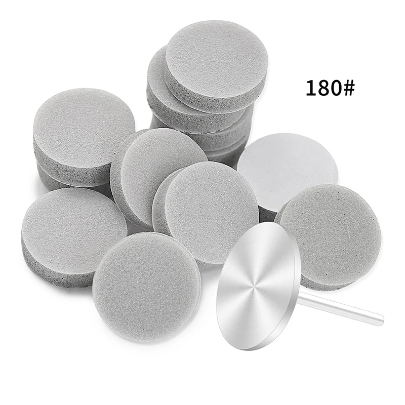 50 stücke Schnell Polieren Nägel Maniküre Werkzeug Zubehör Nagel Polieren Disc 20mm Polieren SandStücke Für Nagel Kit Professionelle set