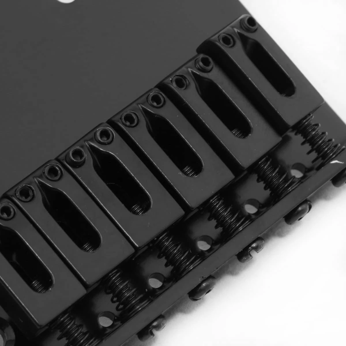 Pratico cordiera a ponte posacenere a 6 selle per chitarra elettrica Telecaster Tele (nero)