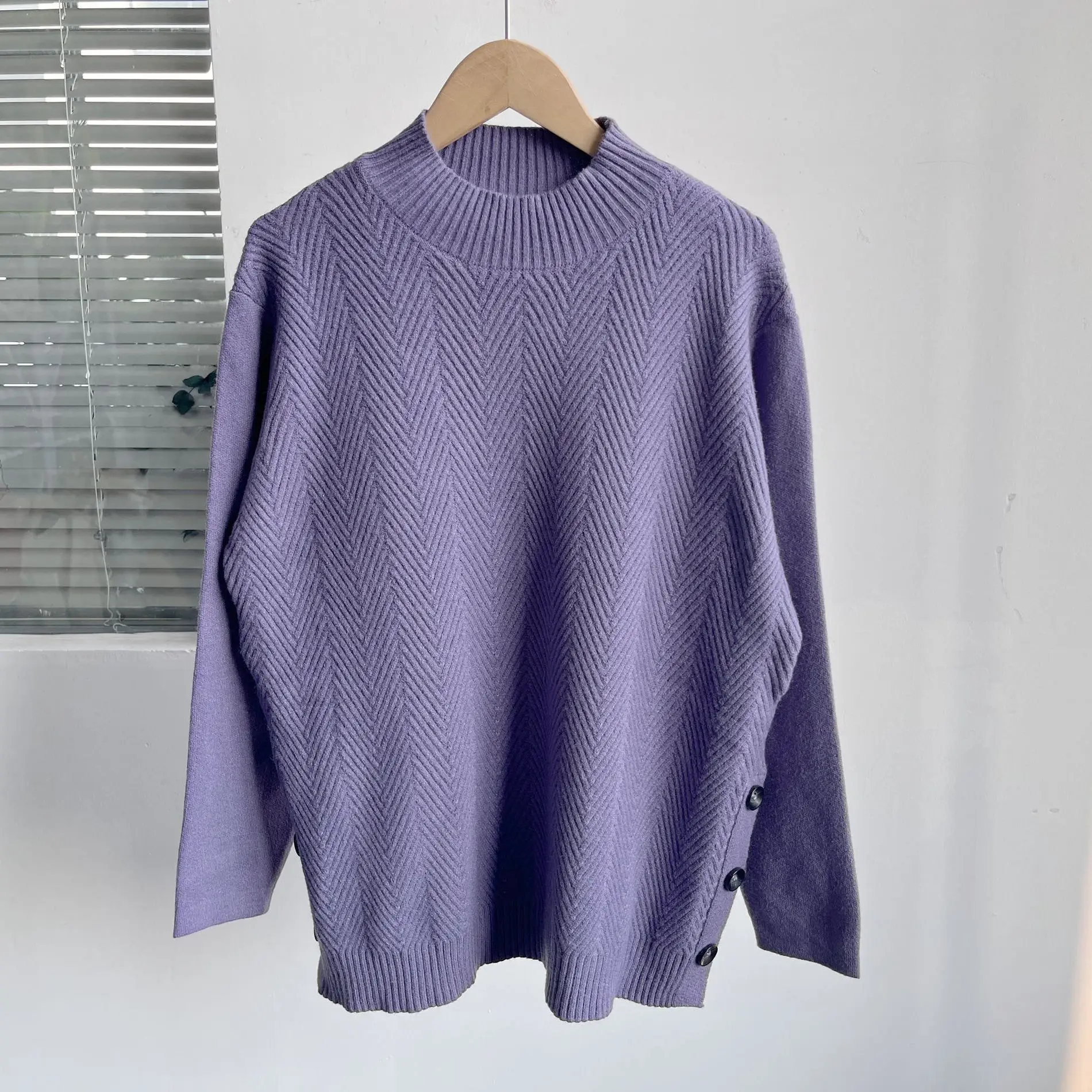 الربيع A98 فضفاض الأمومة تريكو طويل Sve قاعدة irt غطاء البطن الأم Sle الملابس حجم كبير سترة السيدات #5