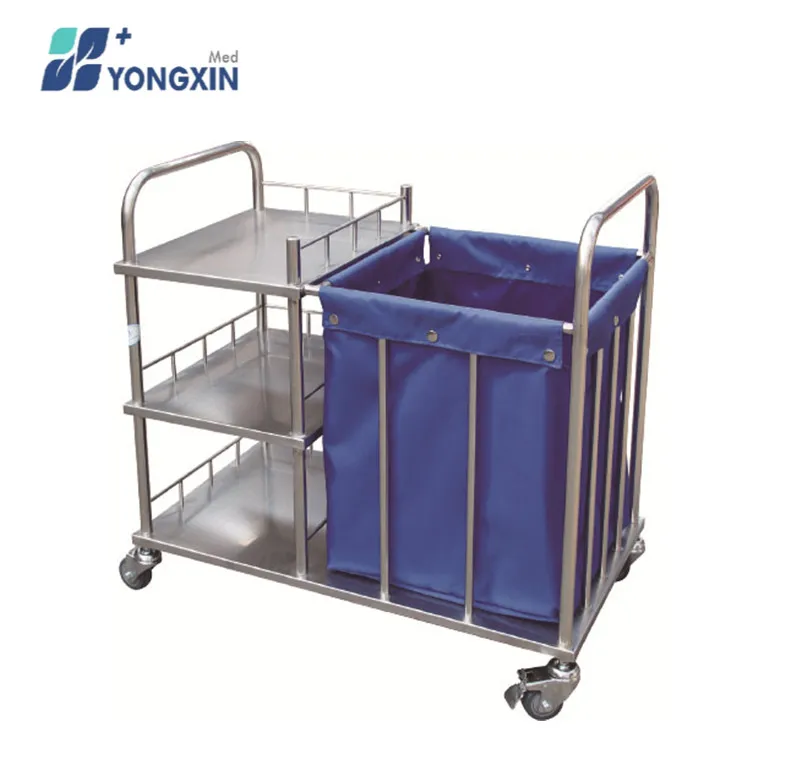 

SM-007 High quality hotel housekeeping maid cart trolley cleaning service hospital trolley medical cart trolley for sale