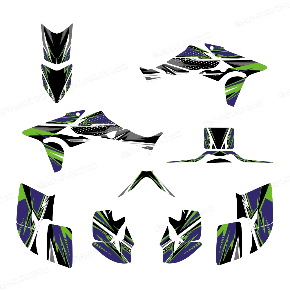 Fairing Decor Graphics Decals Sticker Kit ATV Backgrounds Fit for Honda TRX450R TRX 450R 450 R FourTrax 2003-2018