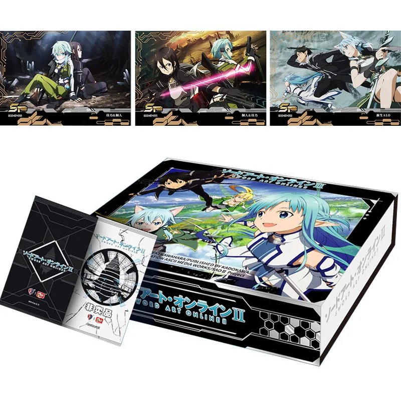 

New Genuine Sword Art Online Ⅱ Card Box Anime Characters SSP EX SP Limited Edition Cards Collection TCG Game Toys Children Gift