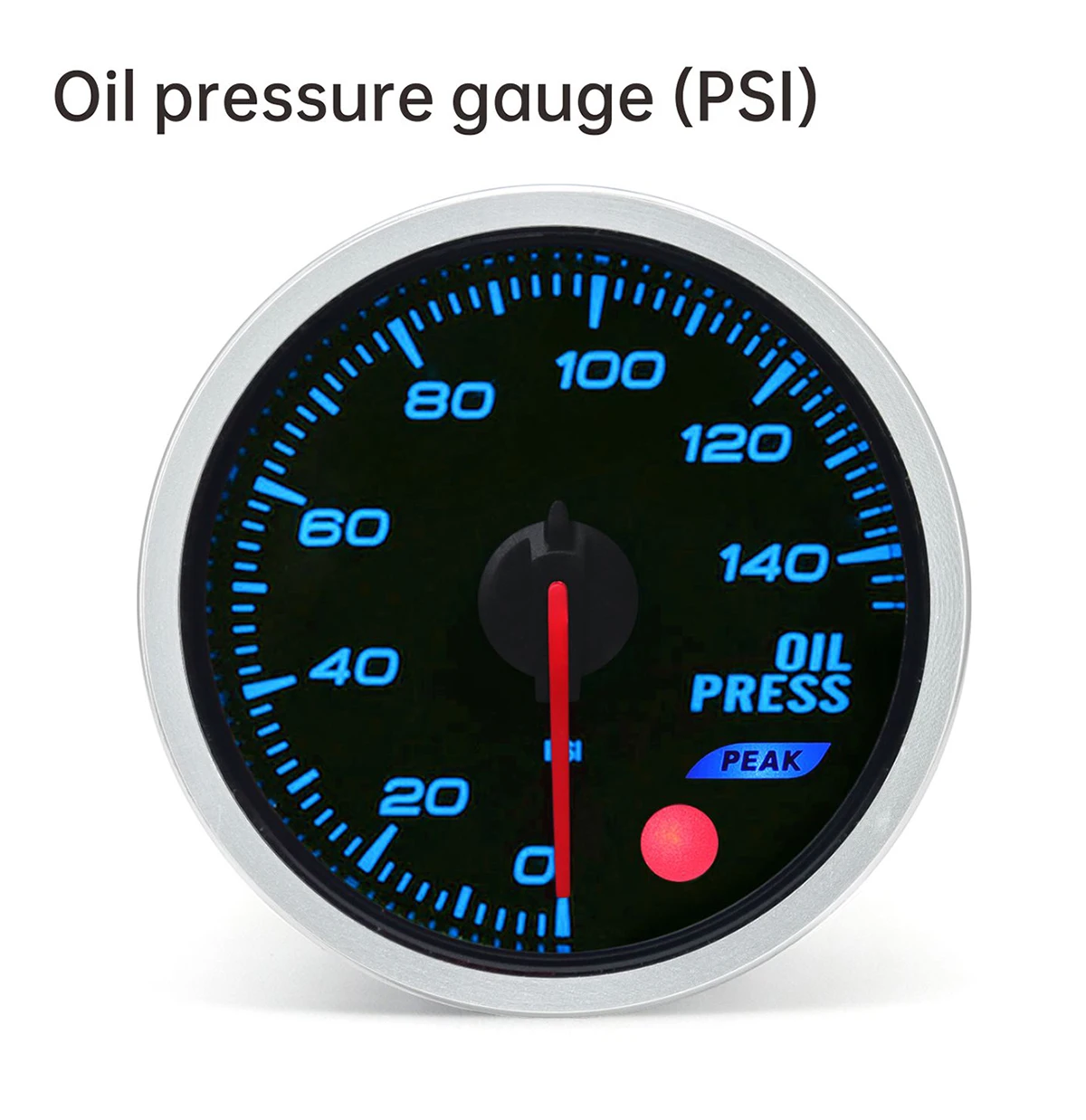 Boost 3.0 Bar Turbo-Druckanzeige, 8-Farben-Hintergrundbeleuchtung, 52 mm, Voltmeter/Wassertemperatur/Öldruck/Auspuffgastemperaturanzeige, Automessgerät, 12 V – Detail 2