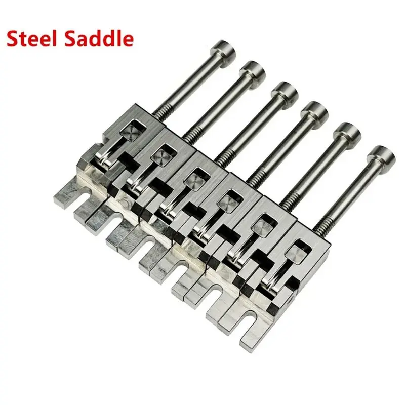 ABUE-1 Set Electric Guitar Bridge Saddle 1 Set Electric Guitar Bridge Steel Saddle FR For Vibrato System Bridge