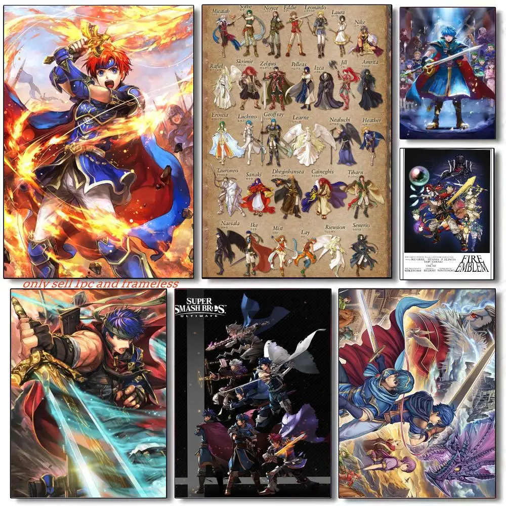 SRPG Strategy Game F-Fire Emblem 2 Poster Premium PP Wall Decal - Peel & Stick, HD Print, Waterproof Home Decor