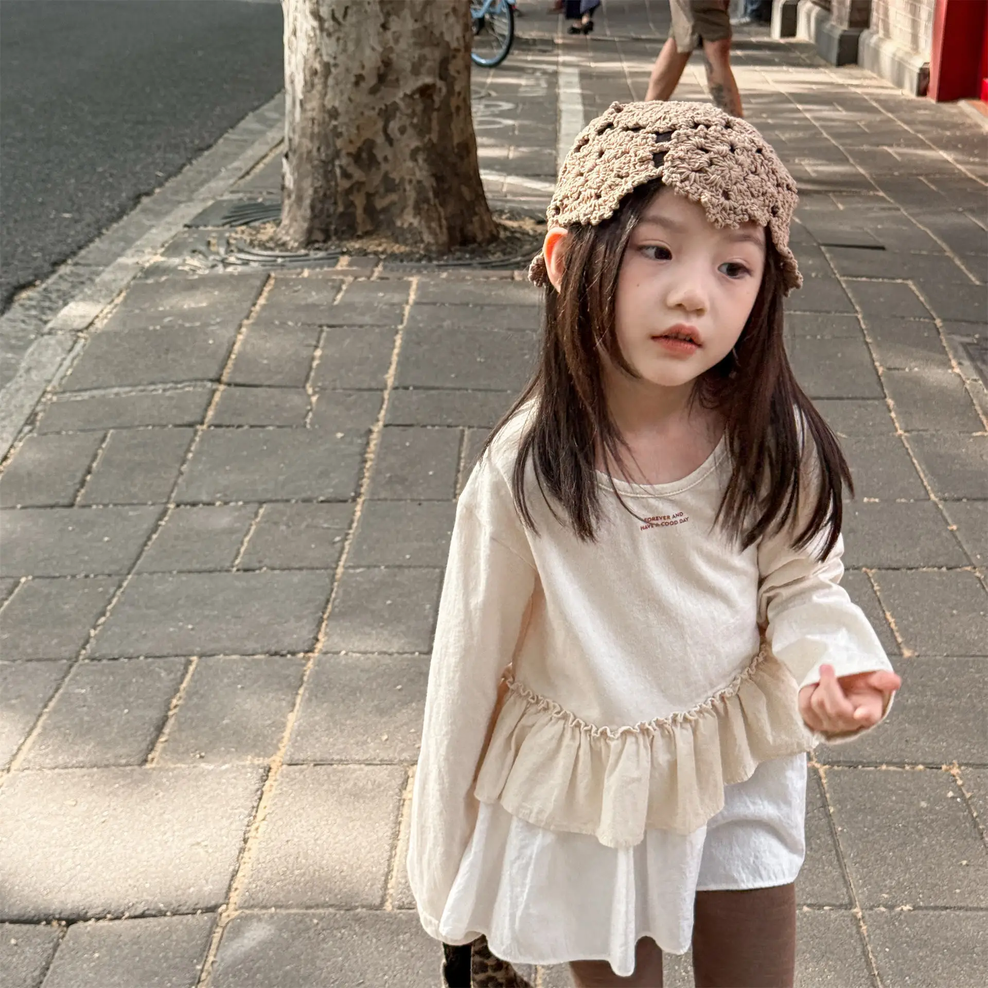 

2025 Autumn New Girls Bottoming Shirts Children Long Sleeve T Shirts Cotton Princess Tops Kids Casual Shirts Baby Girl Clothes