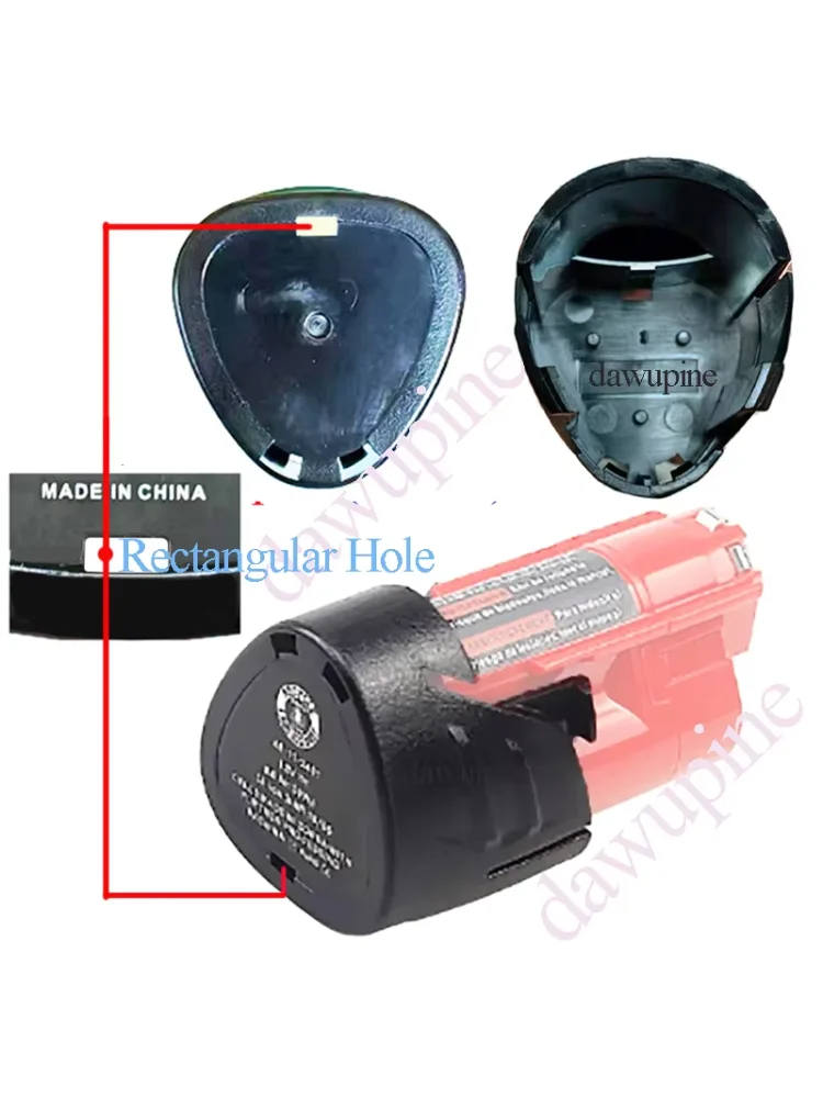For M12 12V Lithium Ion Battery Plastic Bottom Shell Case Box Parts For Milwaukee 48-11-2411 Li-ion Battery Fittings Accessories