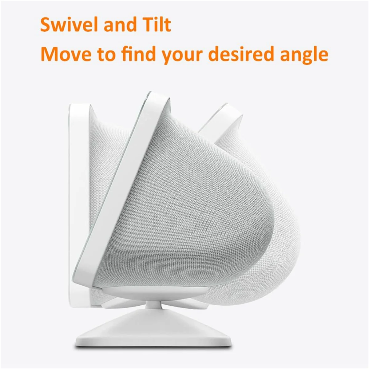 SMIEA Stand for Echo Show 8 (3Rd Gen) Adjustable Design to Improve Viewing Angle Swivel and Tilt Accessories White