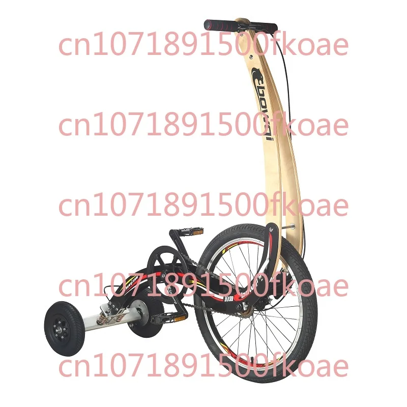 Three-wheel Seatless Half-bike Halfbike Creative Travel Sports Car Standing and Riding Car Standing