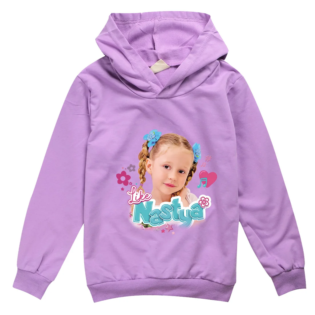 Like Nastya-Hoodie adorável infantil, casacos de manga comprida, roupas casuais das meninas do bebê, meninos adolescentes moletons com capuz, roupas infantis, outono