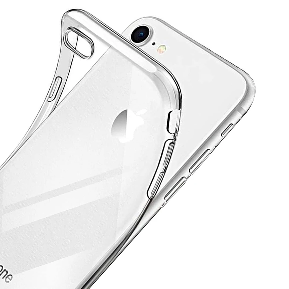 High Quality Clear Silicone Soft Case For iPhone SE 2022 2020 7 8 Universal Ultra Thin Back Cover Case For Apple iPhone SE2 SE3