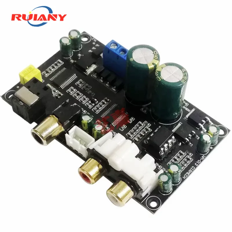 Coax Fiber DAC Audio Decoding Módulo Board, febre HiFi, de alta fidelidade, CS8416 + CS4398 Chip