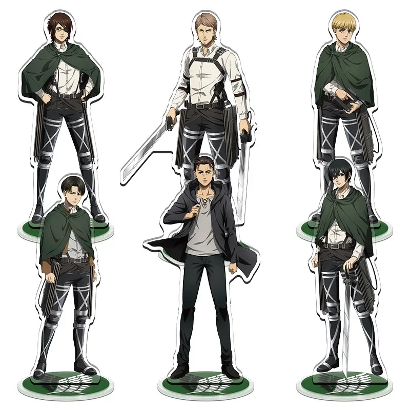 

7.87in Anime Game Peripheral Figure Stand Model Alan Ackerman Fan Collection Desktop Standing Sign Ornament Gift 2025