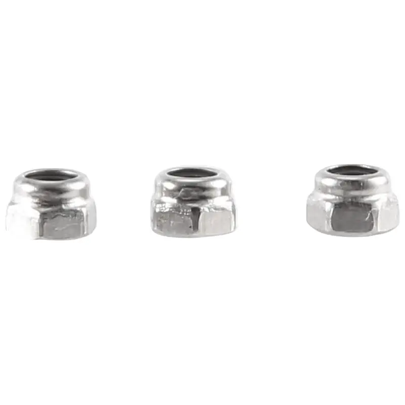 ABUM-Metal Wheel Lock Nuts M2.5 Wheel Lock Nuts RC Car Wheel Lock Flange Nuts For 1/18 RC Car Crawler Traxxas TRX4M