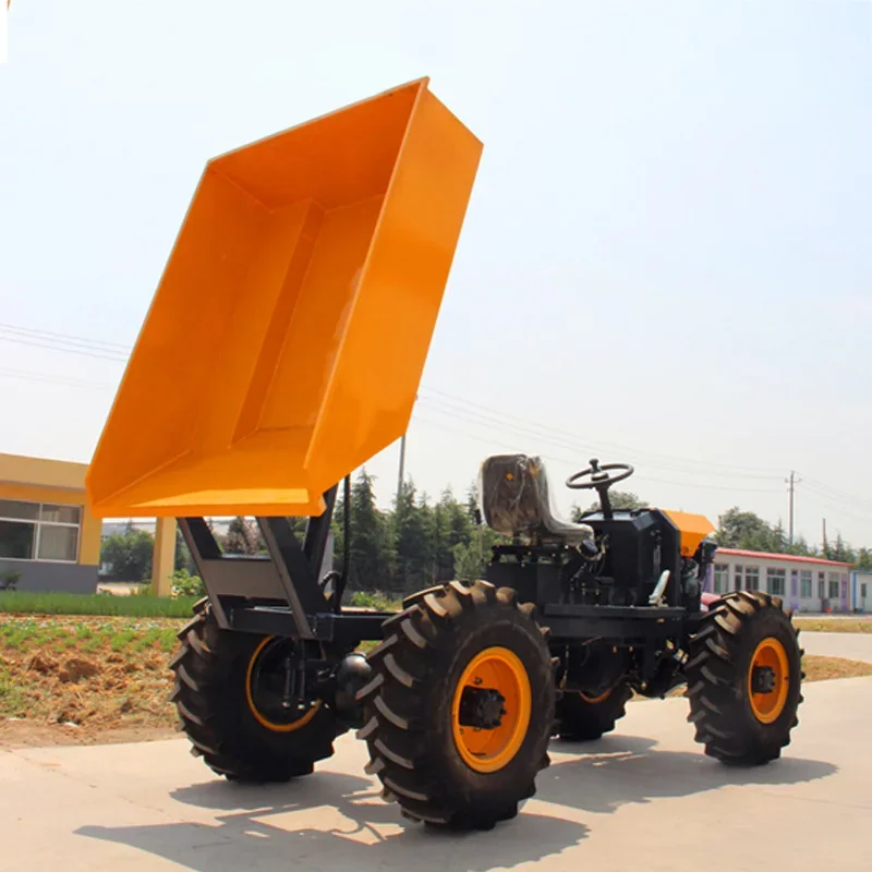 ZY100 1 Ton Oil Palm Dumper Utility Piccolo camion Camion da giardino Mini Dumper Camion ribaltabili idraulici Dumper cinese all'ingrosso CE