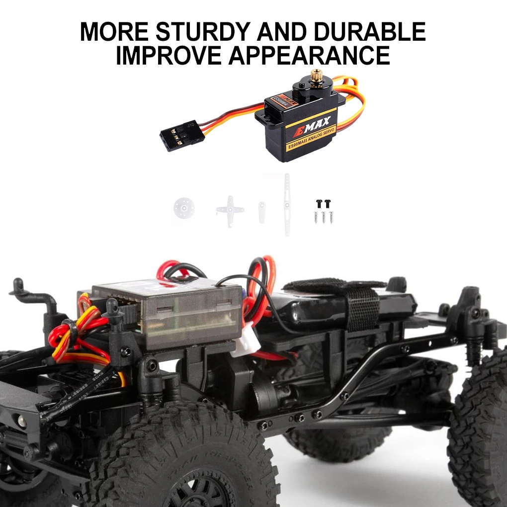 Abs emax EMX-SV-0275 es08ma ii 12g metall getriebe analog servo für rc robotik flugzeug flügel autoradio