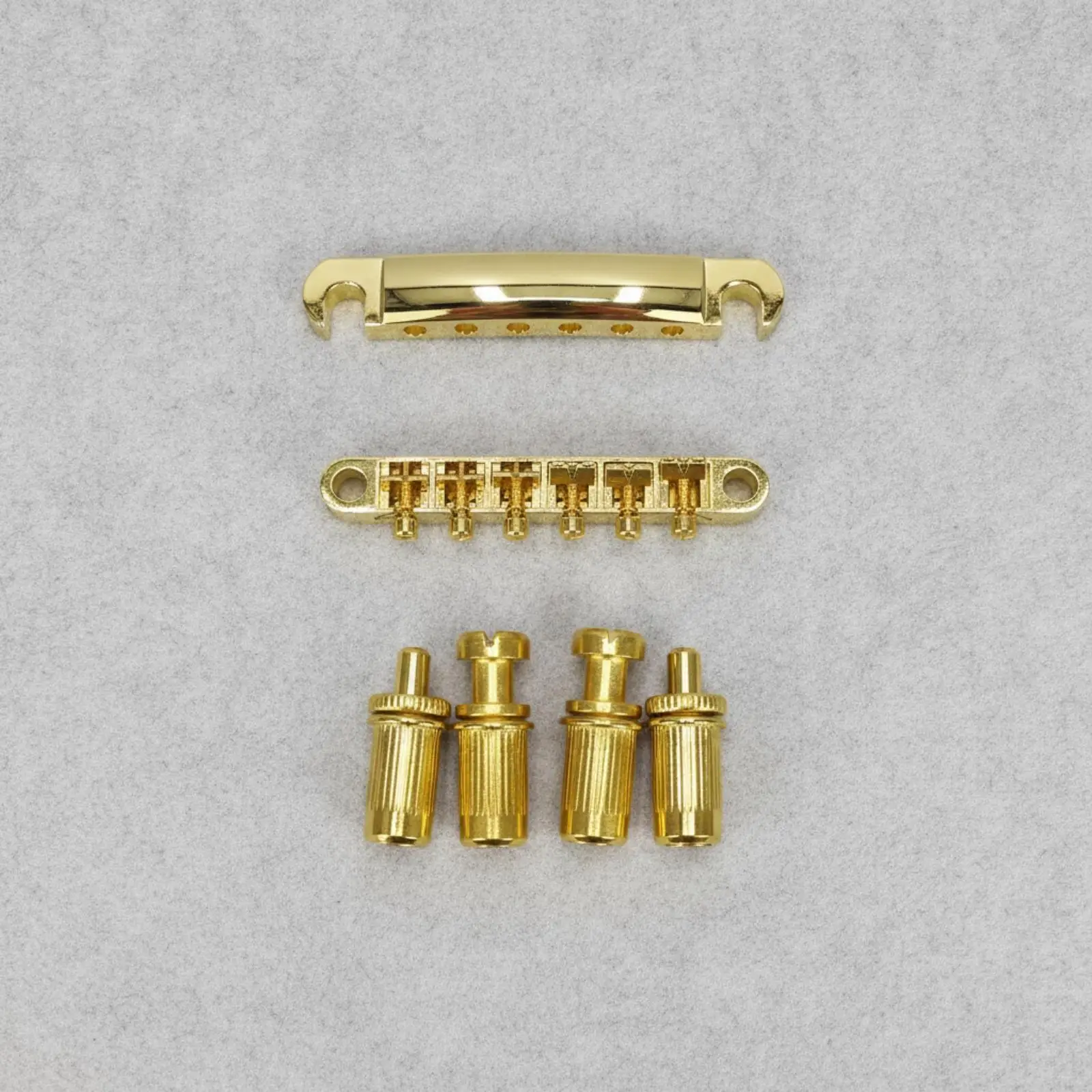 Classic-Solid-bodyStyle Electric Guitar Bridge Assembly Tuning Stability Zinc Alloy Guitar Bridge with Adjustable Saddles Solid