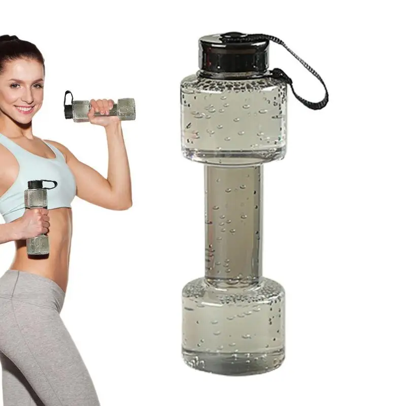 Dumbbell Shaped Water Container Dumbbell Shaped Jug 700ml Portable Sports Fitness Exercise Water Jug For Gym Yoga Running