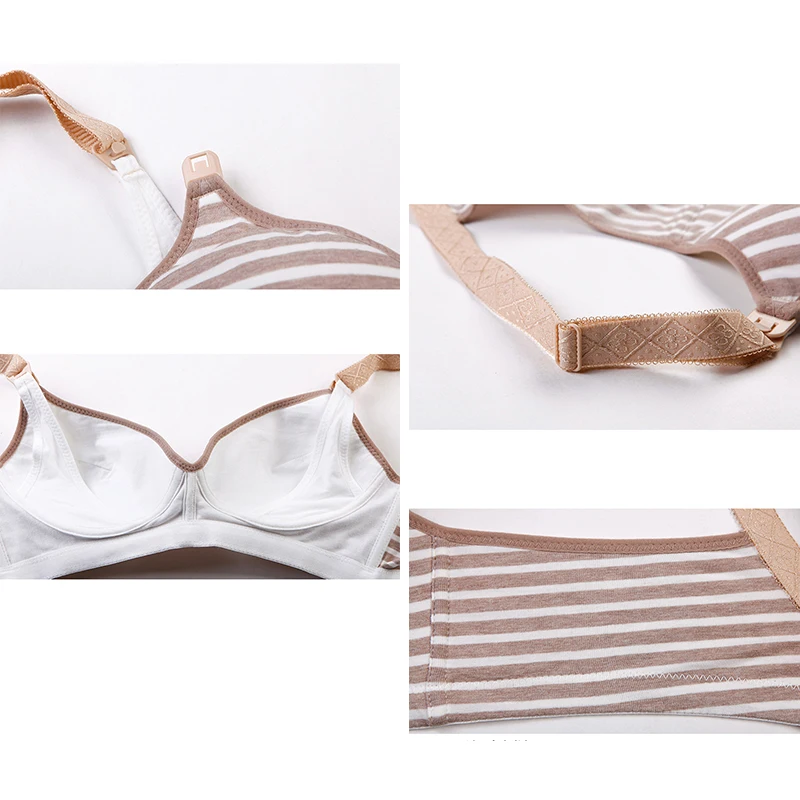 الأمومة حمالات الصدر Wirefree حمالة صدر للرضاعة سراويل مجموعة ملابس الحمل منع ترهل الرضاعة الطبيعية المرأة تنفس Lactancia الصدرية