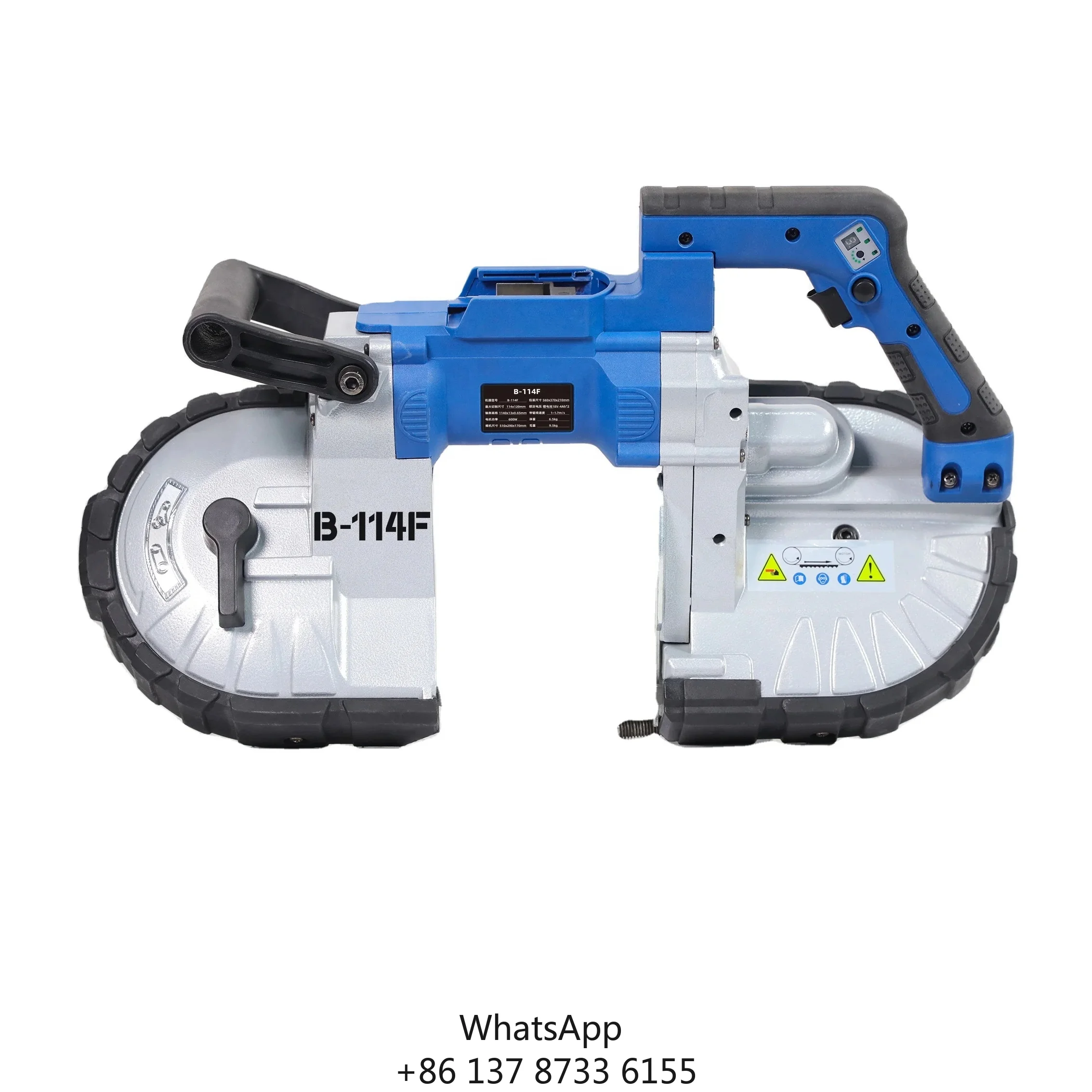 

Электрическая ленточная пила по дереву, работа на открытом воздухе, ручная ручная пила для домашнего использования B-114F, резка металла и пластика